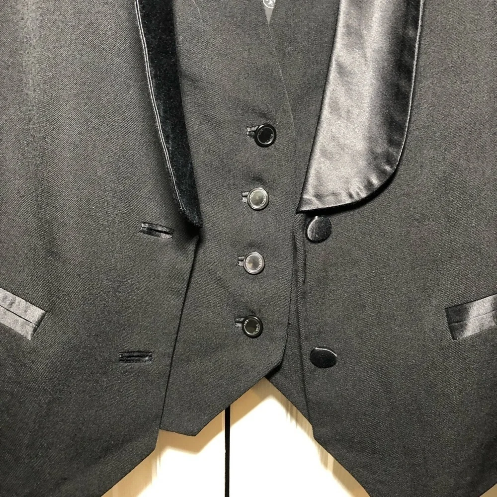 Tory Burch 100% Wool Black Tuxedo Blazer Size 8